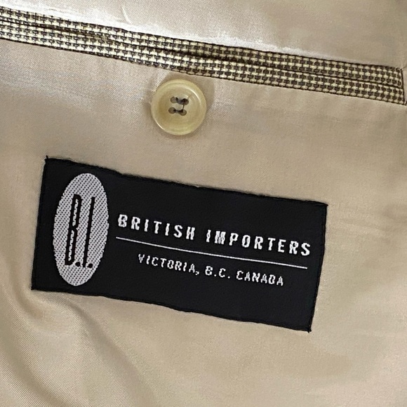 Coppley Mens Size 42 R Blazer Sport Coat Check - Picture 13 of 13